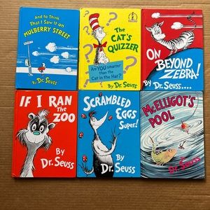 Dr Seuss Large Hardcover Complete Set of 6 Banned Books *Very Good Condition*